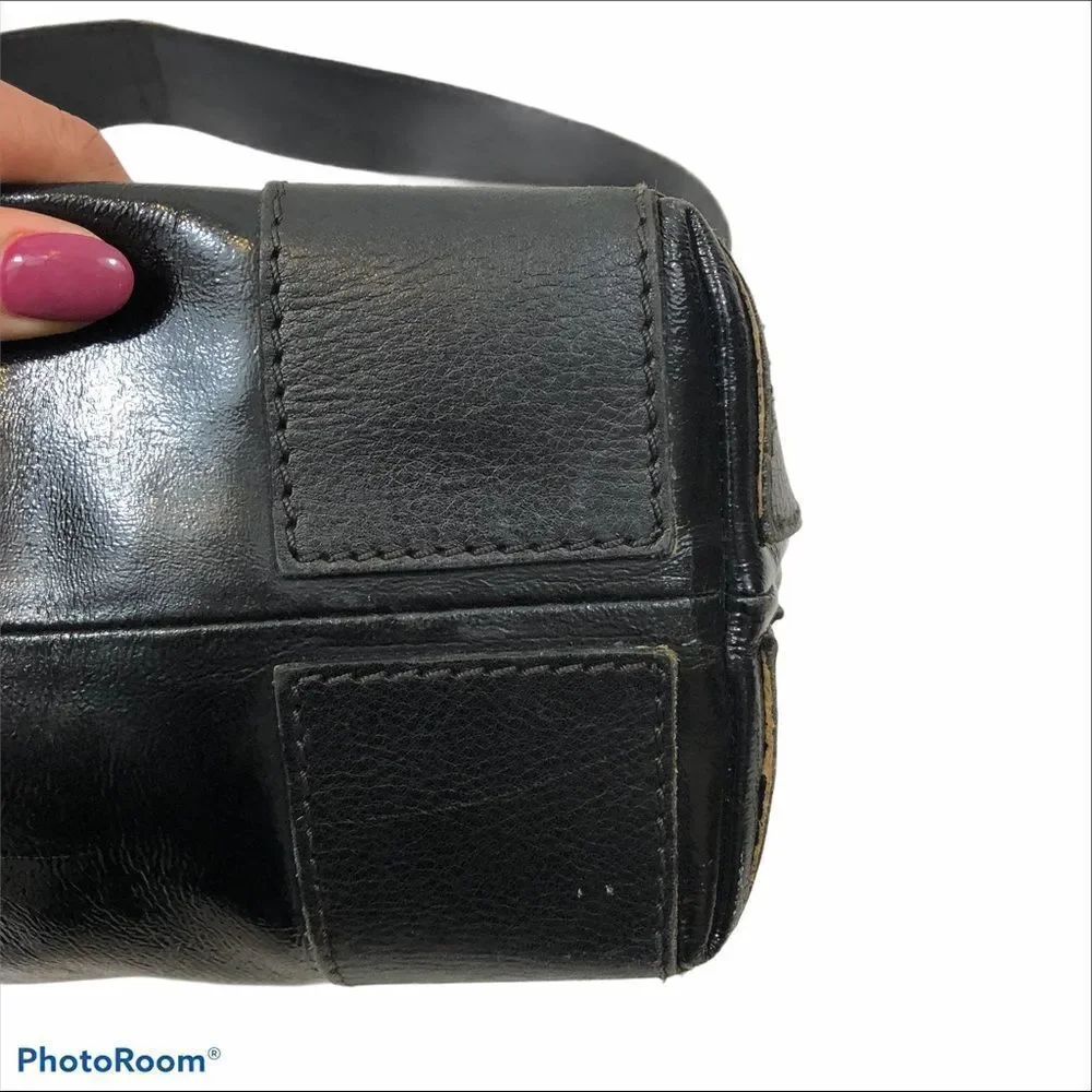 Kate Spade Black Textured‎ Patent Leather Purse
